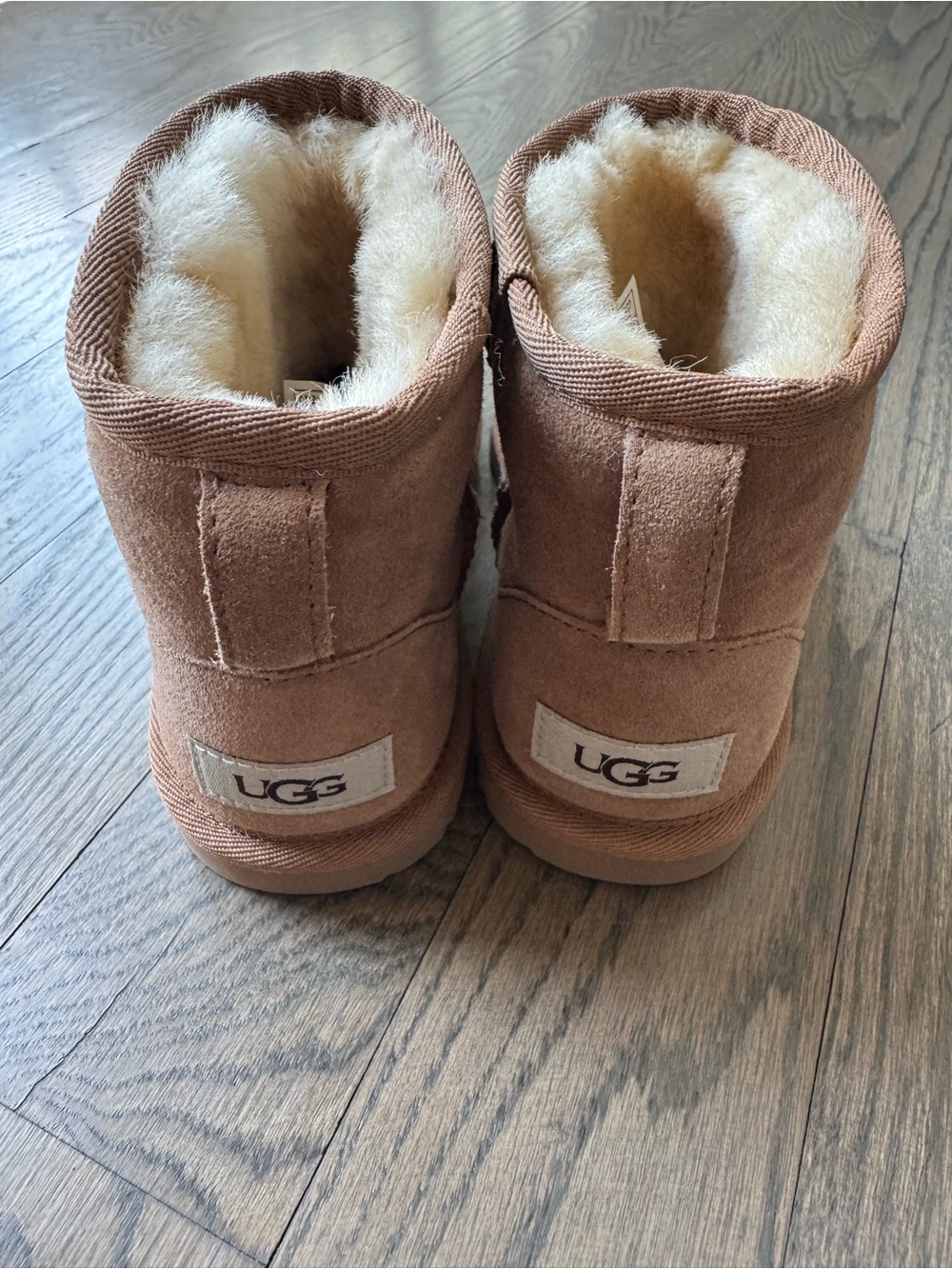 UGG Kids Chestnut Brown Shearling Lined Boots